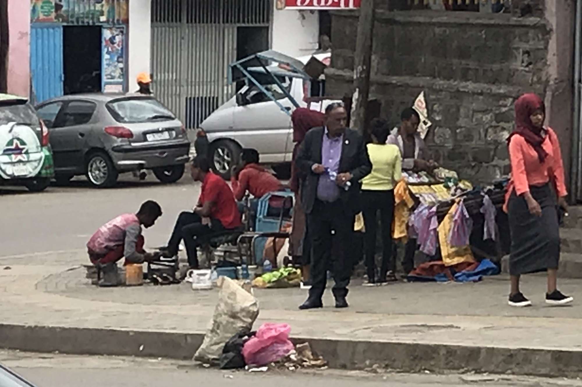 Gadebillede i Addis Ababa